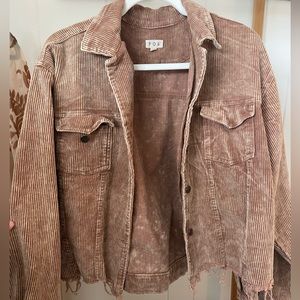 Tan Corduroy P O L Jacket- size large